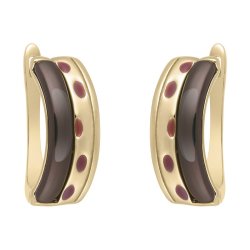 Серьги из серебра с керамикой и эмалью (Арт.tc-e00680-br-l-x-br-x)