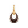 Кулон с керамикой и кубическим цирконием «Ceramic Glam» Fresh Jewelry (арт.TC-P00970-BR-G-X-X-W)