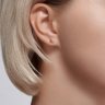Серьги из золота с бриллиантом (Арт.1022156)