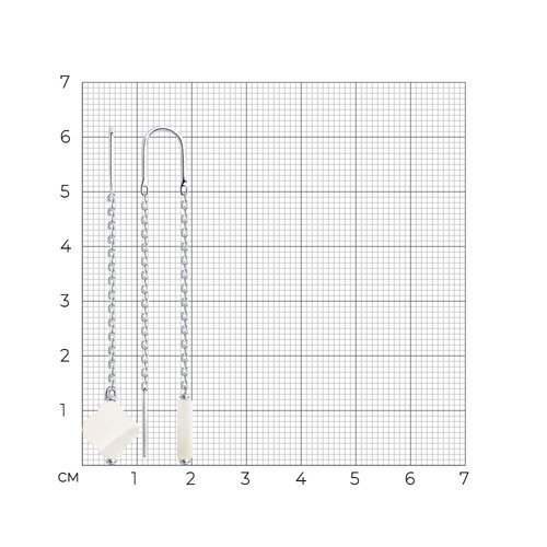 Серьги из серебра с перламутром (Арт.83020300)