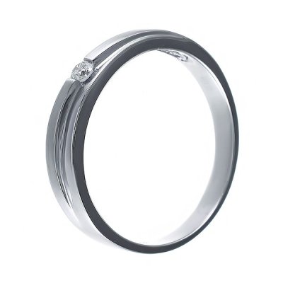 Кольцо из белого золота с бриллиантом (Арт.ezdr-d33242l_wg)