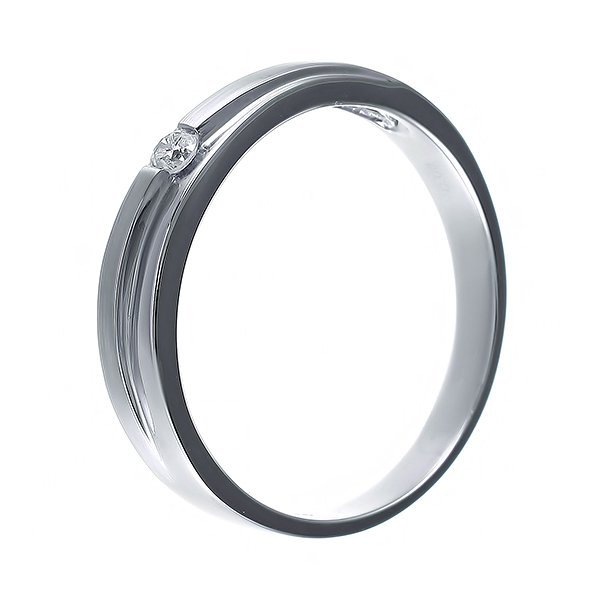 Кольцо из белого золота с бриллиантом (Арт.ezdr-d33242l_wg)