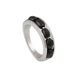 Кольцо из серебра с керамикой (Арт.tc-r01257-b-w-x-x-x)