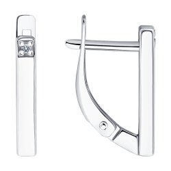 Серьги из серебра с бриллиантами (Арт.94-220-02126-1)