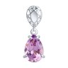 Подвеска из серебра с аметистом (Арт.94-330-02688-2)