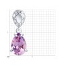 Подвеска из серебра с аметистом (Арт.94-330-02688-2)
