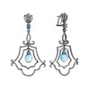 Серьги золото с лондонским топазом и бриллиантами «Королевский Бал» My Jewels (арт.ME31462)