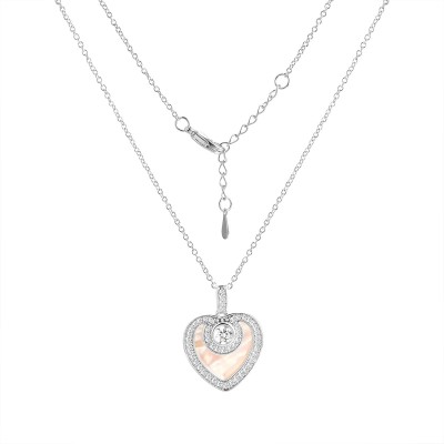 Ожерелье серебро с жемчугом и фианитами «Fresh Heart» MyJewels (арт.PI-N05154-X-W-PN-X-W)