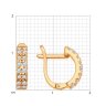 Серьги из золочёного серебра с фианитами (Арт.93020647)