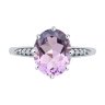 Кольцо из серебра с аметистом и фианитами (Арт.94-310-02054-3)