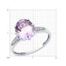 Кольцо из серебра с аметистом и фианитами (Арт.94-310-02054-3)