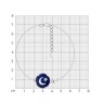 Браслет из серебра с фианитом и эмалью (Арт.94051505)