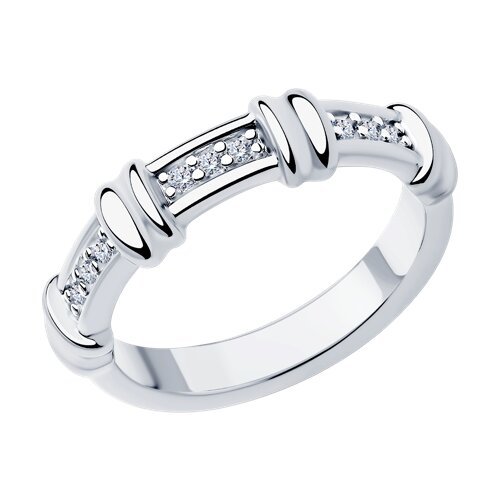 Кольцо из серебра с фианитами (Арт.94-110-01547-2)