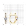 Серьги из комбинированного золота с бриллиантами (Арт.51-220-01923-1)