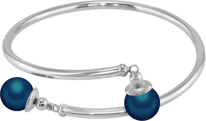 Браслет из серебра с жемчугом (Арт.aab-4-10-22-s)