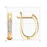 Серьги из золота с бриллиантами (Арт.51-220-02079-1)