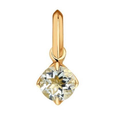 Кулон из золота 585 с празиолитом «Сияние Мистик» Соколов (арт.51-330-01764-3)