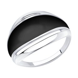 Кольцо из серебра с эмалью (Арт.94013286)