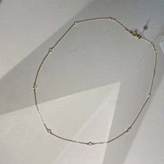 Ожерелье золотое с фианитами «Fashion Story Light» Estet (арт.01Л111058)