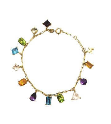 Браслет с аметистом, бриллиантами и цветными кварцами «La Nordica Rainbow Gems» золото 585 La Nordica (арт.49-20-1M00-072408-GW)