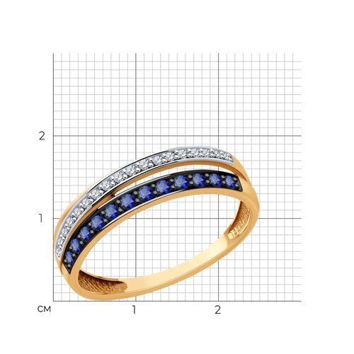 Кольцо золотое пробы 585 (Арт.71-00262)