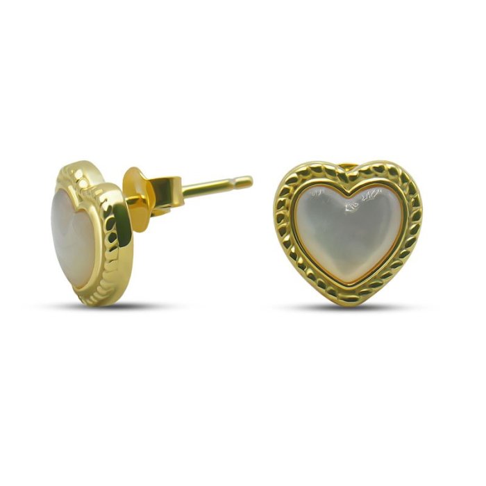 Серьги серебряные с перламутром «Крылья» MyJewels (арт.022231907gp_perlamutr)