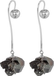 Серьги из серебра с кристаллом swarovski (Арт.swks-b-10-14-107-s)