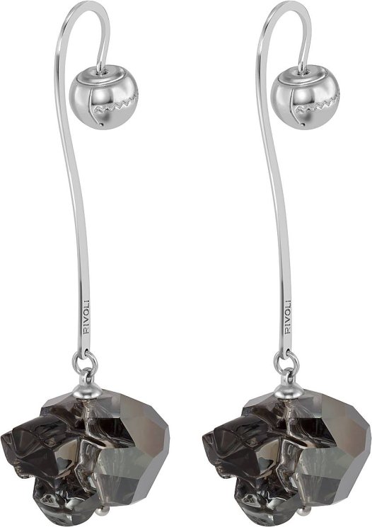 Серьги из серебра с кристаллом swarovski (Арт.swks-b-10-14-107-s)