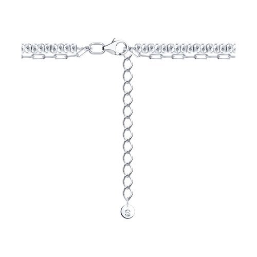 Колье серебряное с гематитом «Холодное сияние» SOKOLOV (арт.83070074)