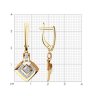 Серьги из золота с фианитами (Арт.028436)
