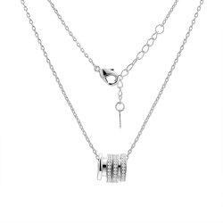 Ожерелье из серебра с фианитом (Арт.cz-n04943-x-w-w-x-w)