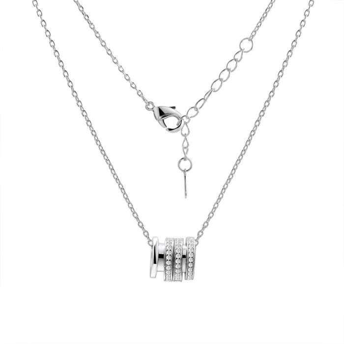 Ожерелье из серебра с фианитом (Арт.cz-n04943-x-w-w-x-w)