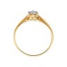 Помолвочное кольцо из золота с бриллиантом (Арт.1011159)