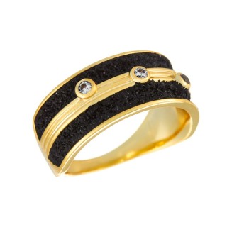 Кольцо серебряное с фианитами «Universe Spark» Fresh Jewelry (арт.Gl-R00133-X-L-W-X-B)