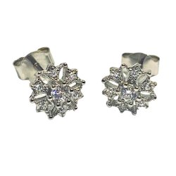 Серьги из серебра с фианитом (Арт.hl-e34e44w12-x-w-w-x-w)