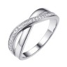 Кольцо серебряное с фианитами «Spark Line» Fresh Jewelry (арт.MP-R00074-X-W-X-X-W)