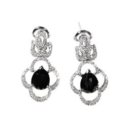 Серьги из белого золота с бриллиантом (Арт.ae61408wbld1_sr_db_wg)