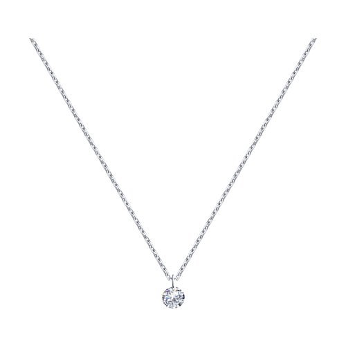 Колье из серебра с фианитом (Арт.94070460)