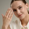 Кольцо из золочёного серебра с фианитом «Ослепительный сияющий путь» Соколов (арт.93011179)