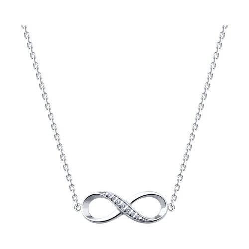 Колье из серебра с фианитами (Арт.94070660)