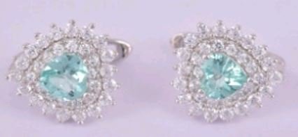 Серьги из серебра с апатитом и фианитом (Арт.sm-e01320-x-w-bg-x-w)