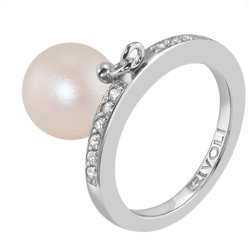 Кольцо из серебра с жемчугом и кристаллом swarovski (Арт.zar-14-10-35-s)