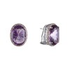 Серьги из белого золота с аметистом и бриллиантом (Арт.e35753wz-1_sr_am_wg)