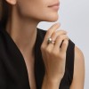 Кольцо из белого золота с бриллиантами и жемчугом «Северная Орхидея» Соколов (арт.8010077-3)