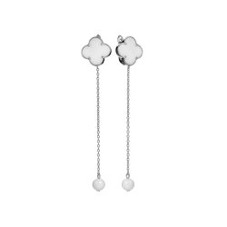Серьги из серебра с керамикой (Арт.tc-e1805-1-w-w-x-x-x)