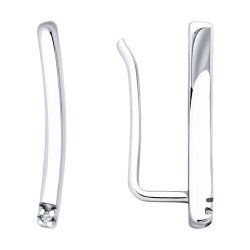Серьги из серебра с бриллиантами (Арт.94-220-02128-1)