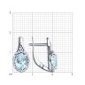 Серьги из серебра с топазами и фианитами (Арт.94-320-00179-1)