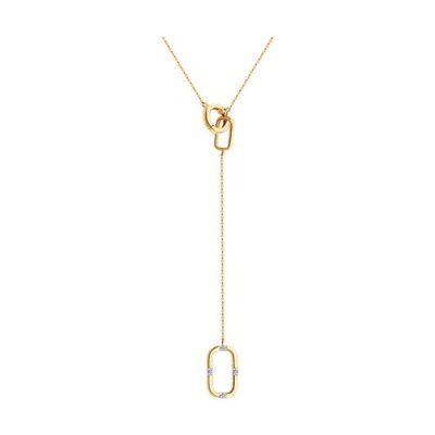 Колье из золота с бриллиантами «Линия элегантности» Соколов (арт.1070123)