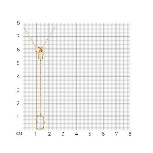Колье из золота с бриллиантами (Арт.1070123)
