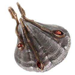 Серебряный кулон BEAVERS с гранатом 3158g